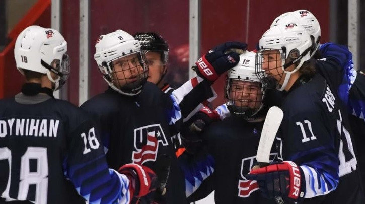 The United States finished the group stage with a 100 per cent record ©IIHF