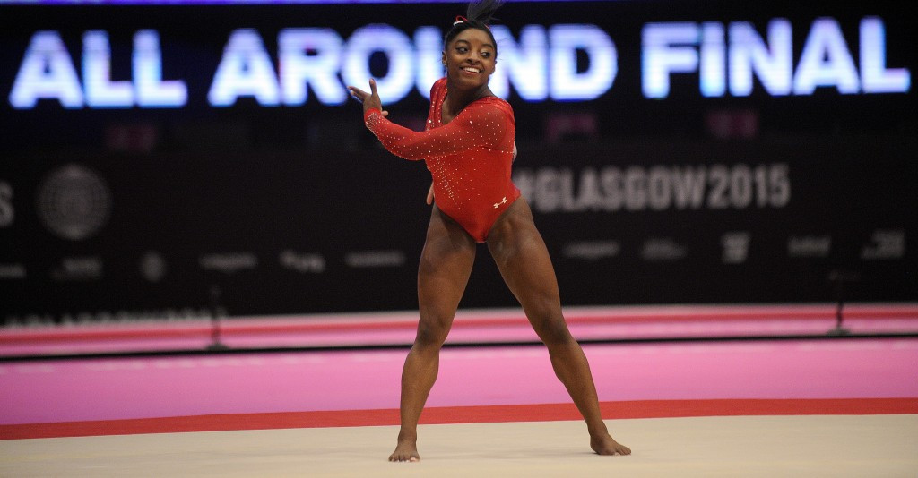 Simone Biles, meanwhile, won the women's award ©Getty Images