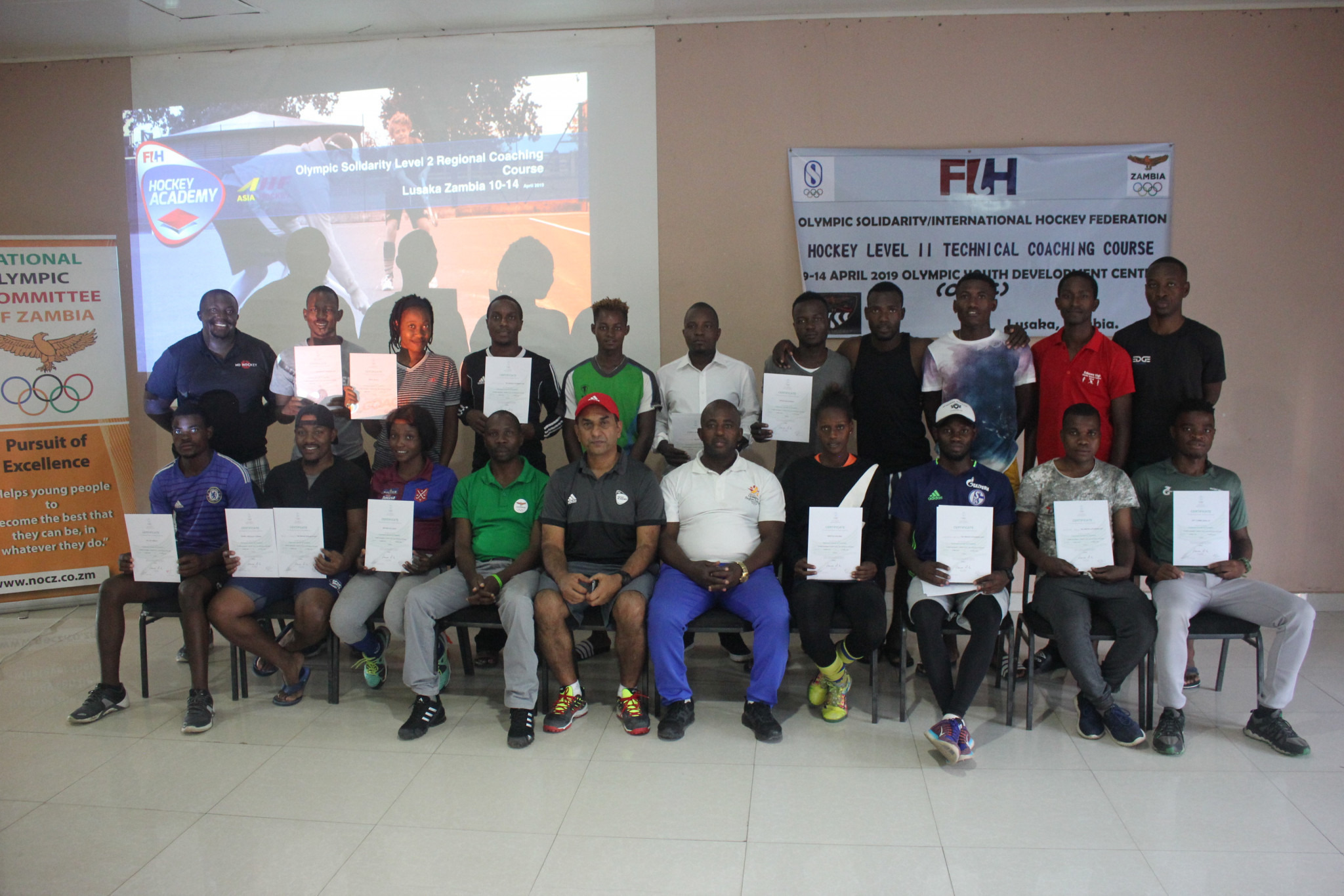 Zambia hosted a five-day hockey level two technical coaching course at the Olympic Youth Development Centre in Lusaka ©NOCZ