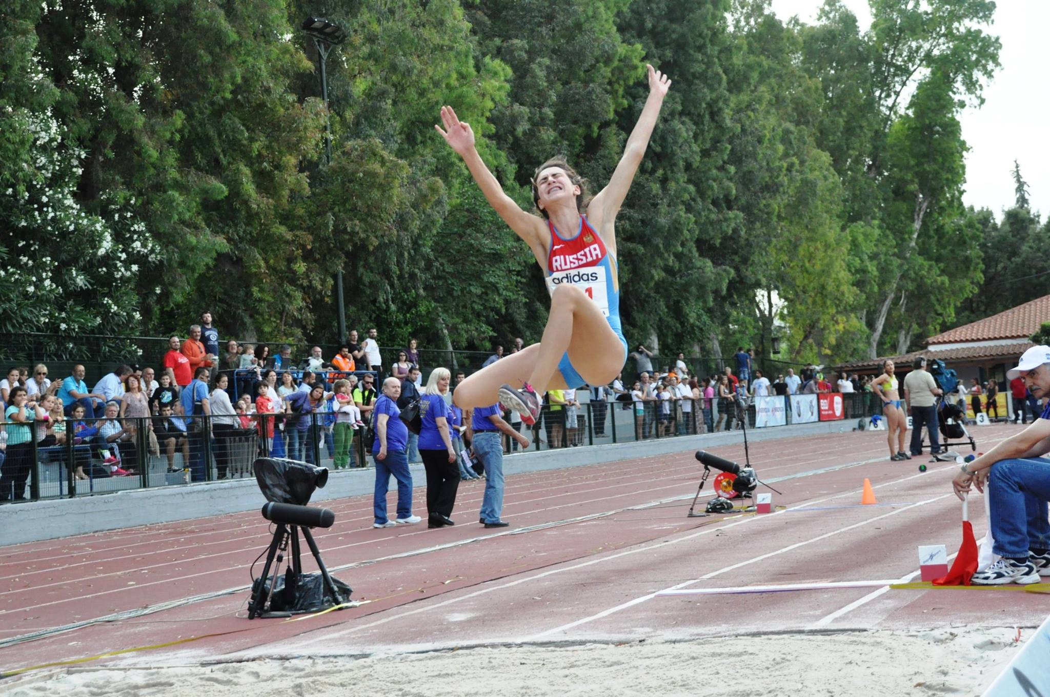 Long jumper Yelena Mashinistova has been suspended by RUSADA for a year for an anti-doping violation ©Facebook