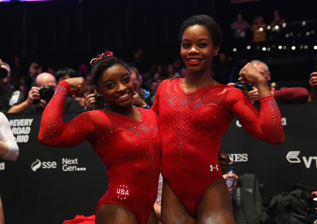 The American duo were locked in a close battle for gold going into the final routine before Simone Biles prevailed ©Getty Images