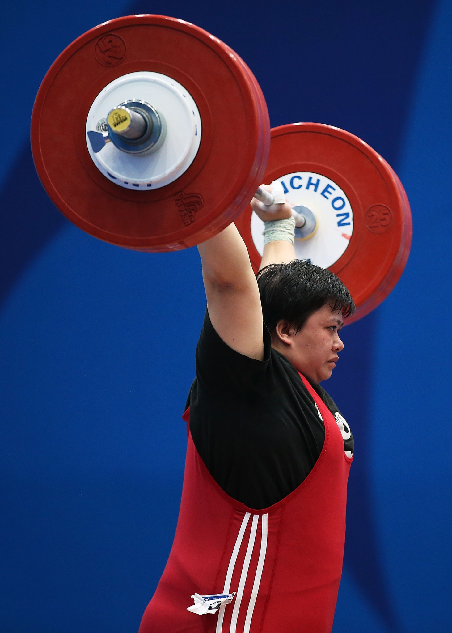 Vietnam's Nguyen Thi Van was the women's 71kg silver medallist in the total ©Getty Images