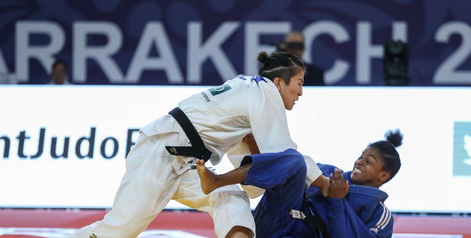 South Africa’s Geronay Whitebooi delighted the home crowd by claiming the women’s under-48 kilograms gold medal on the opening day of the African Senior Judo Championships in Cape Town ©IJF