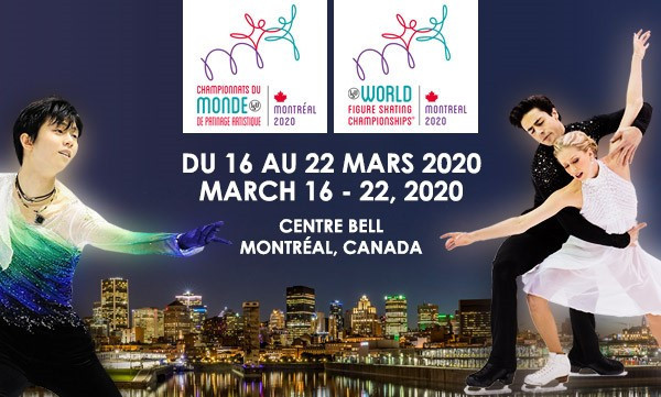 All-event tickets for the 2020 ISU World Figure Skating Championships in Montreal will go on sale on May 31 ©Skate Canada