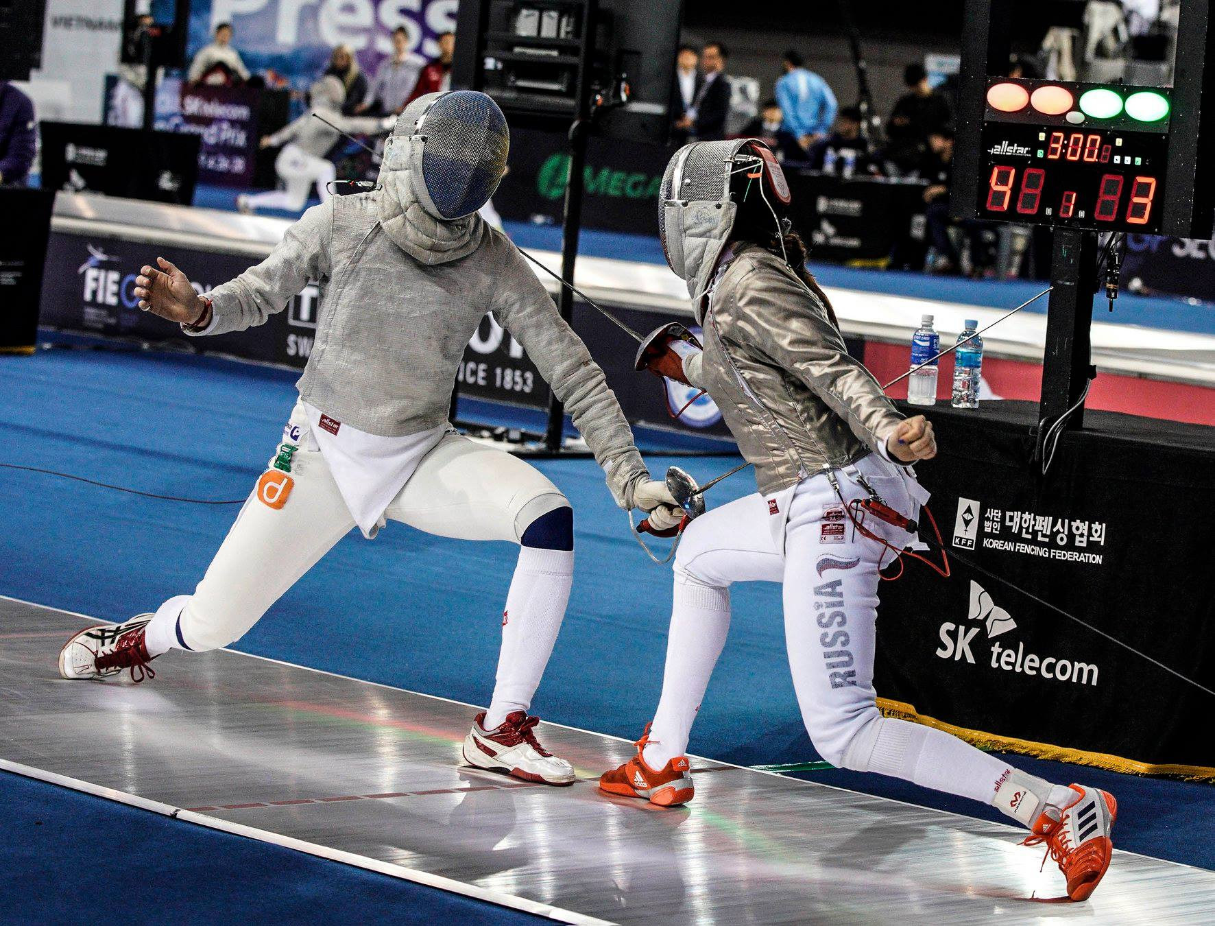 The FIE Sabre Grand Prix in Seoul is taking place at SK Handball Gym ©FIE