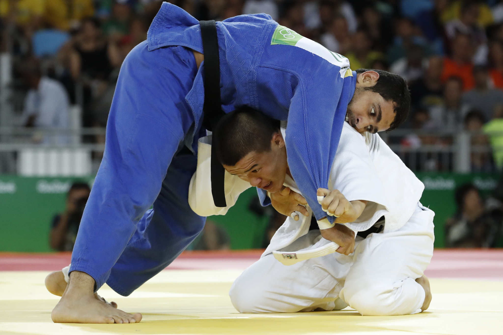 Egypt's Mohamed Abdelaal tasted victory in the men's under-81kg category ©Getty Images