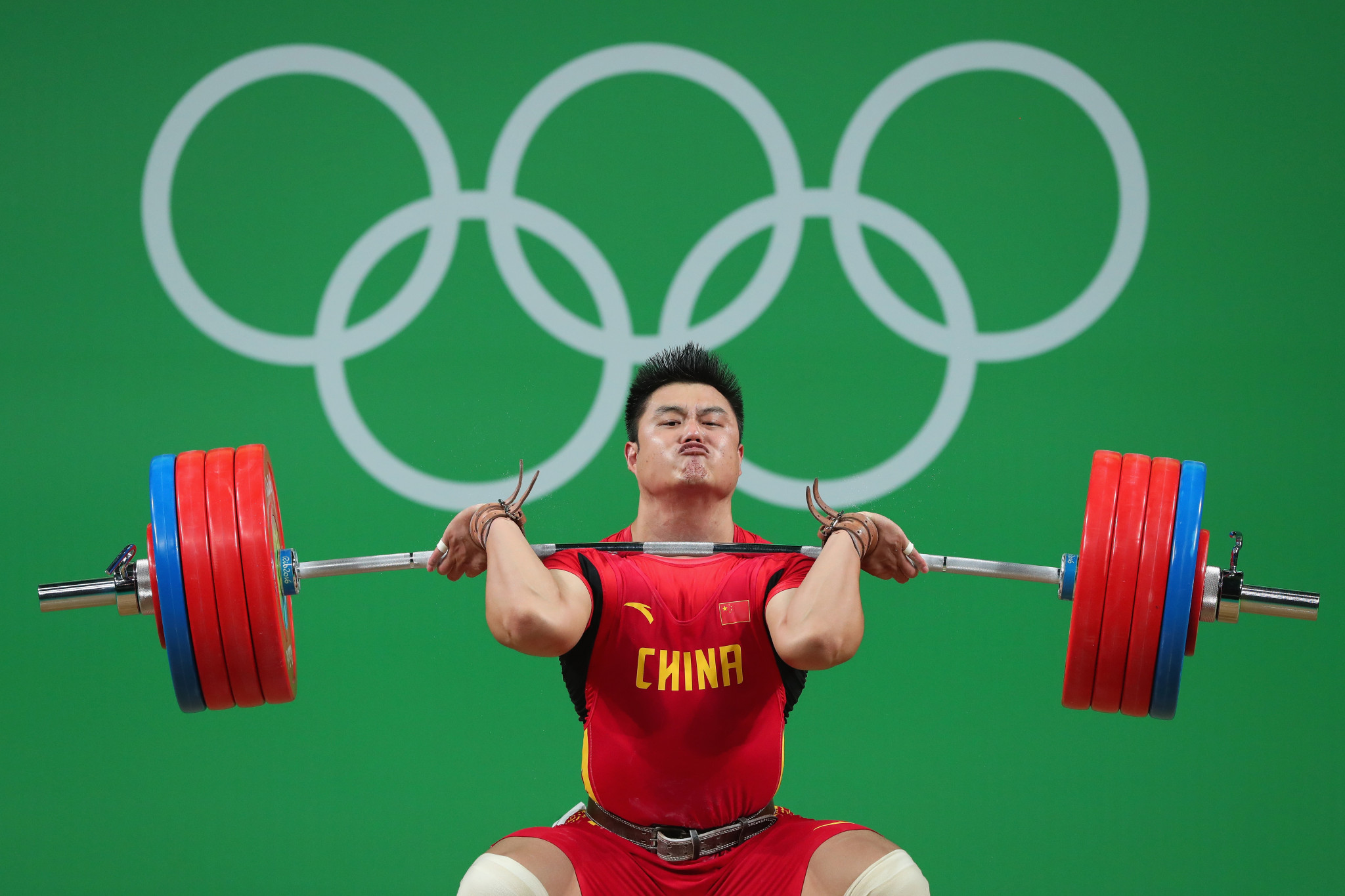 Yang Zhe secured two of the three available gold medals in the men's 109kg division ©Getty Images