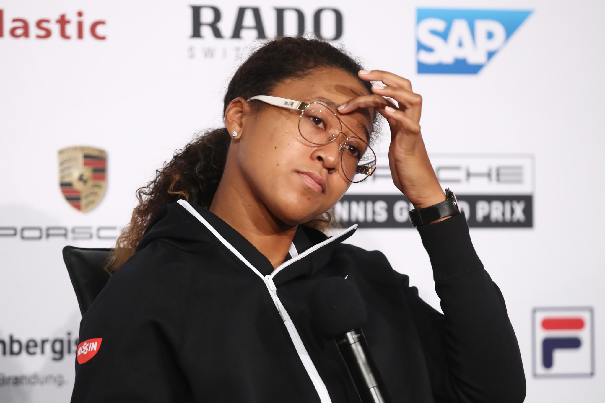 Japan's Naomi Osaka has withdrawn from the Stuttgart Open with an abdominal injury ©Getty Images