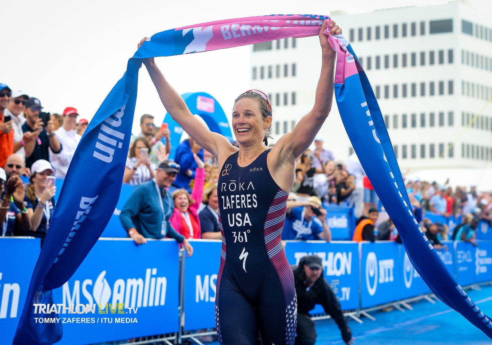 Katie Zaferes is the biggest star in triathlon in the United States currently ©World Triathlon
