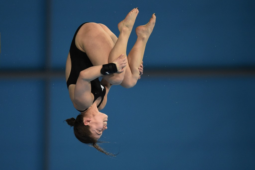 Canada's Roseline Filion earned gold in the women's 10m platform event