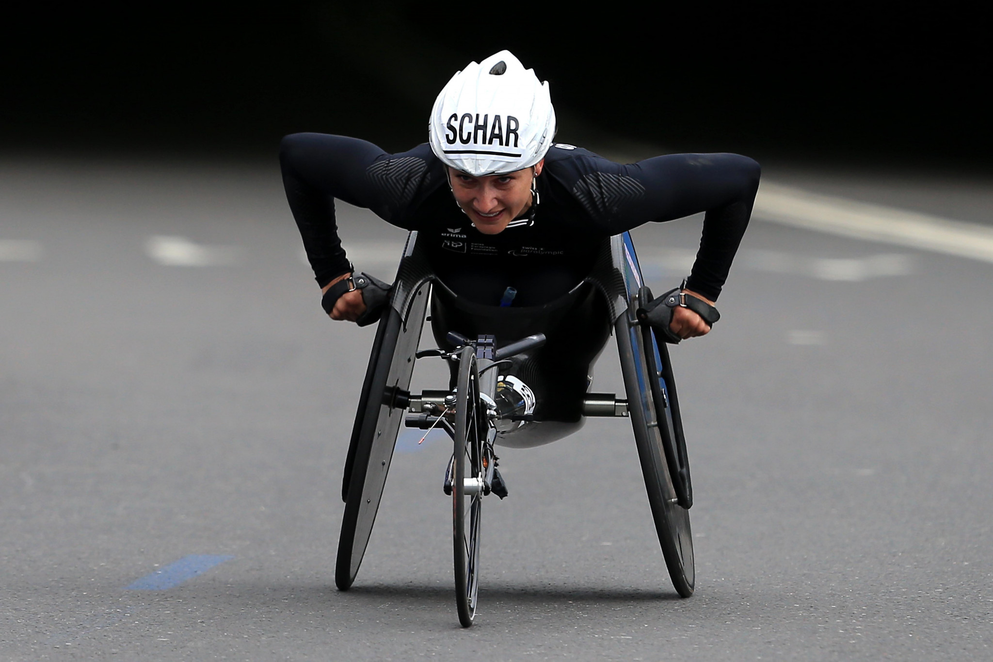 Manuela Schär continued her domination of the women's wheelchair marathon races ©Getty Images