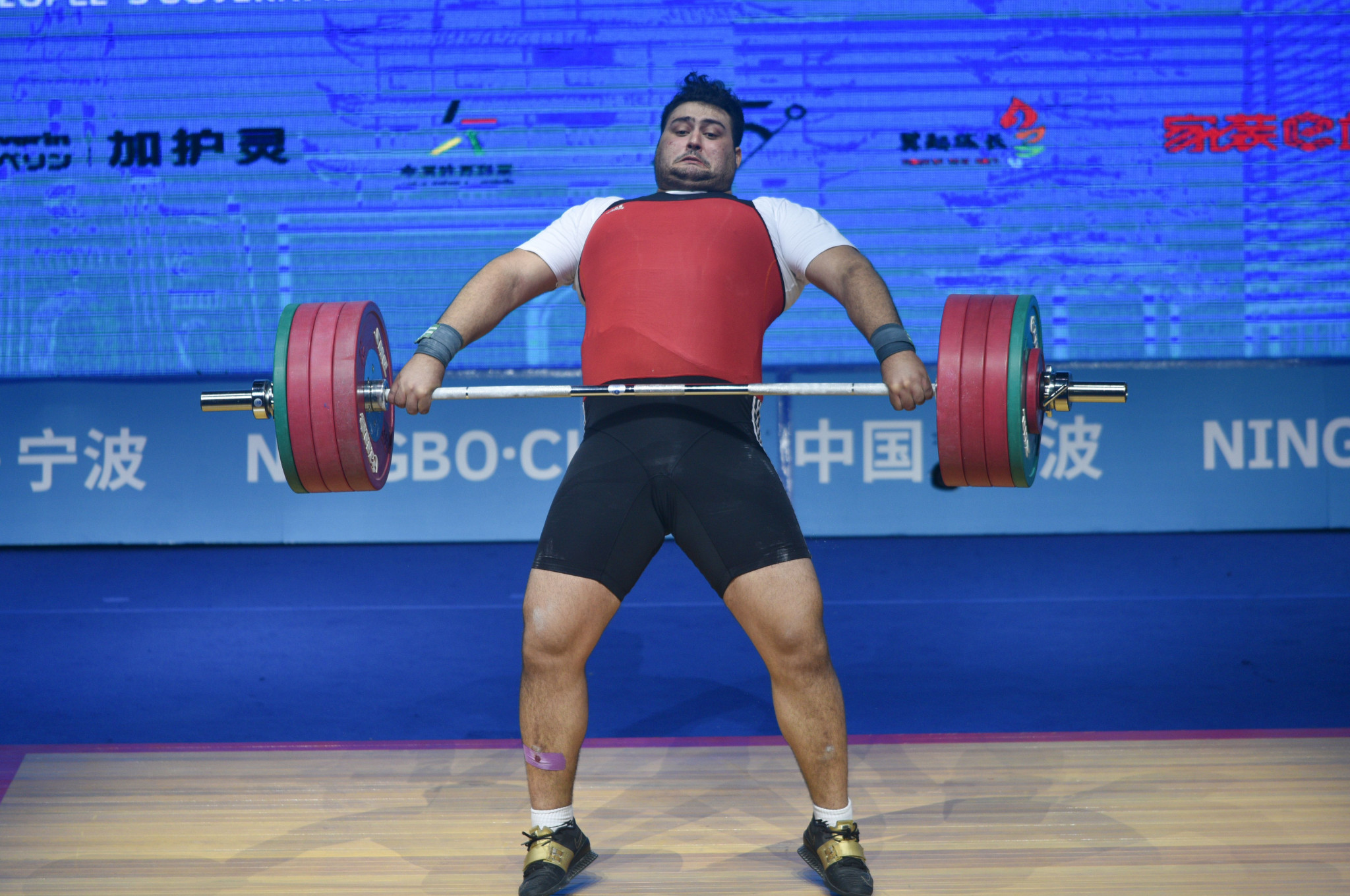 World junior champion Ali Davoudi of Iran dominated the men's heavyweight category ©Getty Images