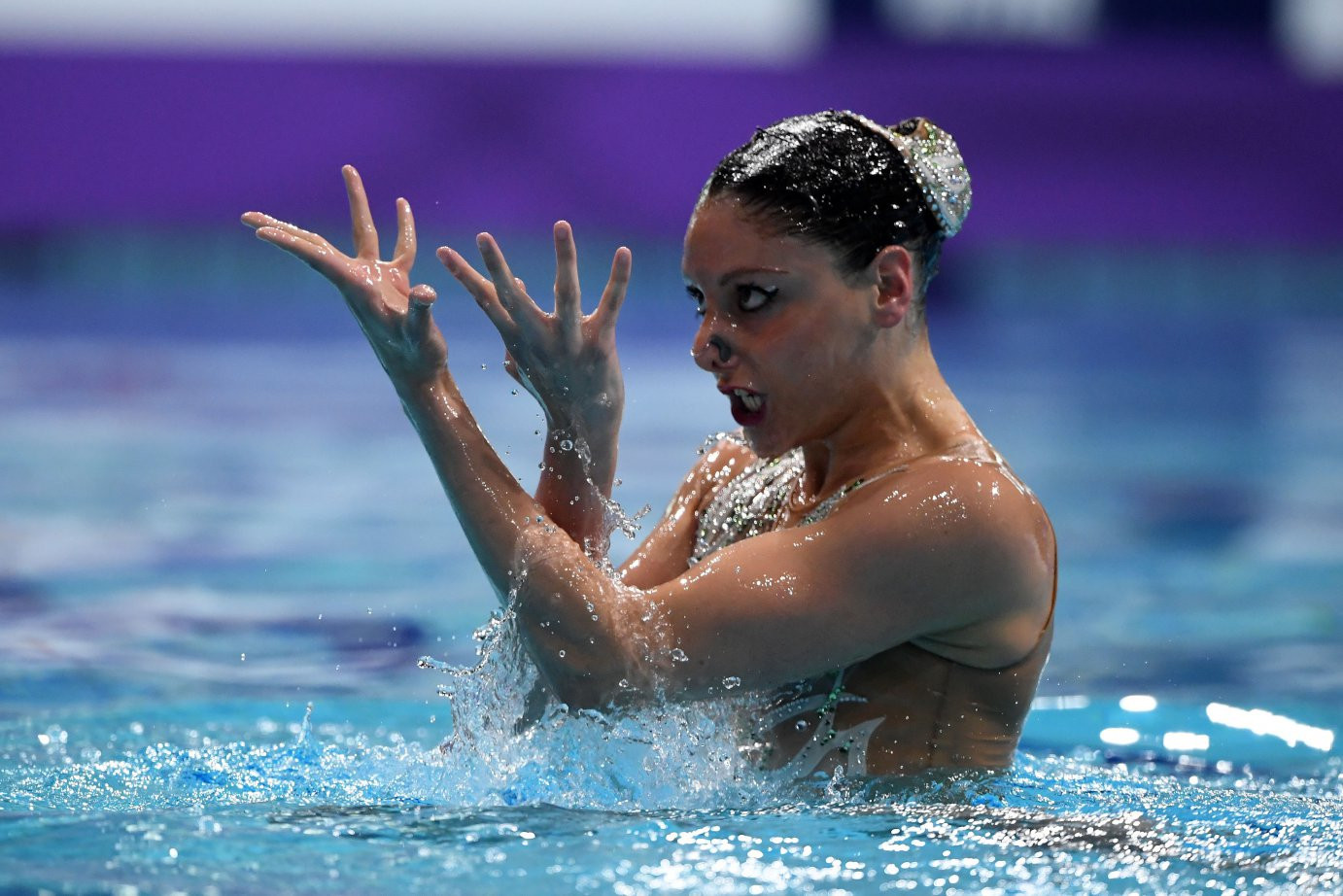 Italy's Linda Cerruti took silver in the solo free event at the FINA Artistic Swimming World Series in Tokyo ©FINA
