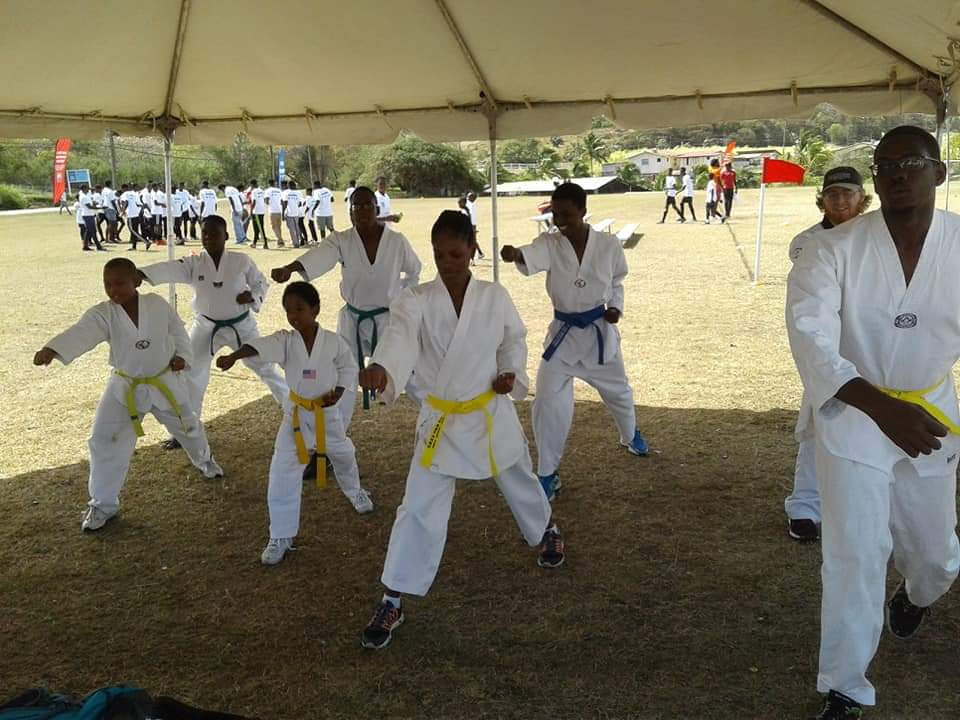 There were also drill demonstrations of various taekwondo techniques ©TAB