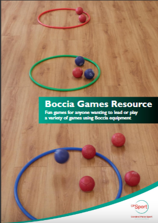Cerebral Palsy Sport's new Boccia Games Resource has been designed to offer recreational alternatives to boccia using the same equipment ©CPS