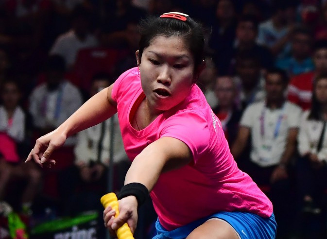 Hong Kong's Annie Au won her opening game at the Asian Individual Squash Championships ©Getty Images
