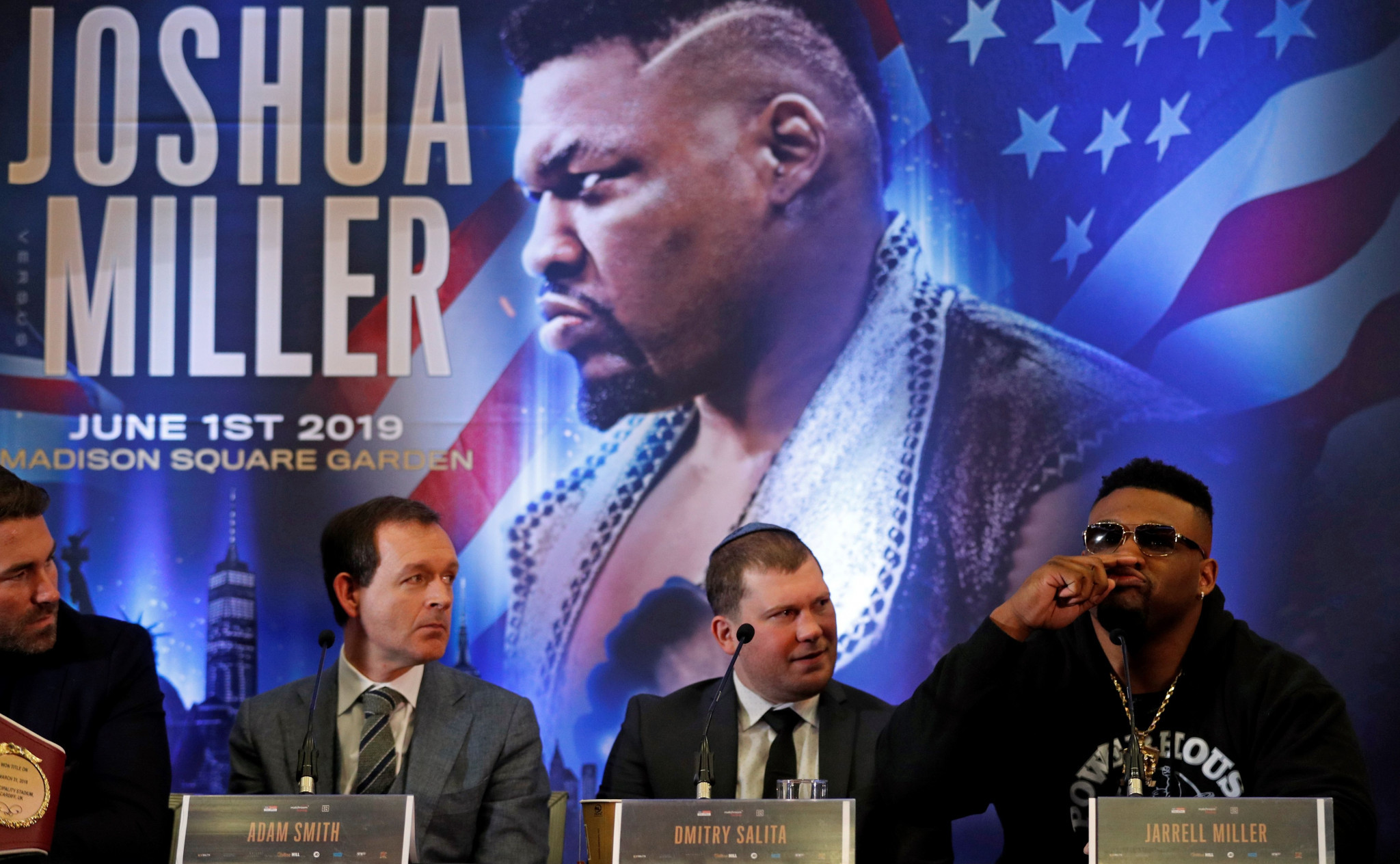 American Jarrell Miller had been due to face Anthony Joshua before news of his failed tests emerged ©Getty Images
