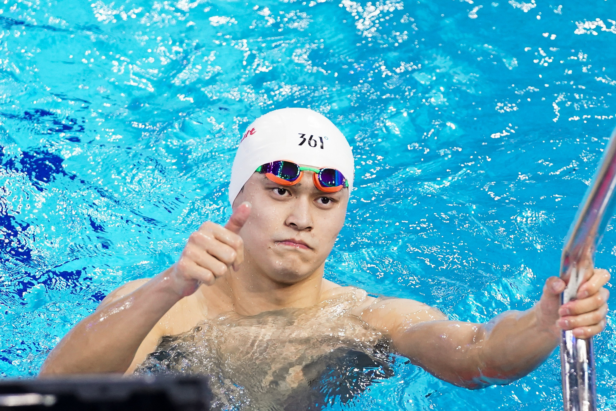Controversial Chinese swimmer Sun Yang won two gold medals at the event in Guangzhou ©Getty Images