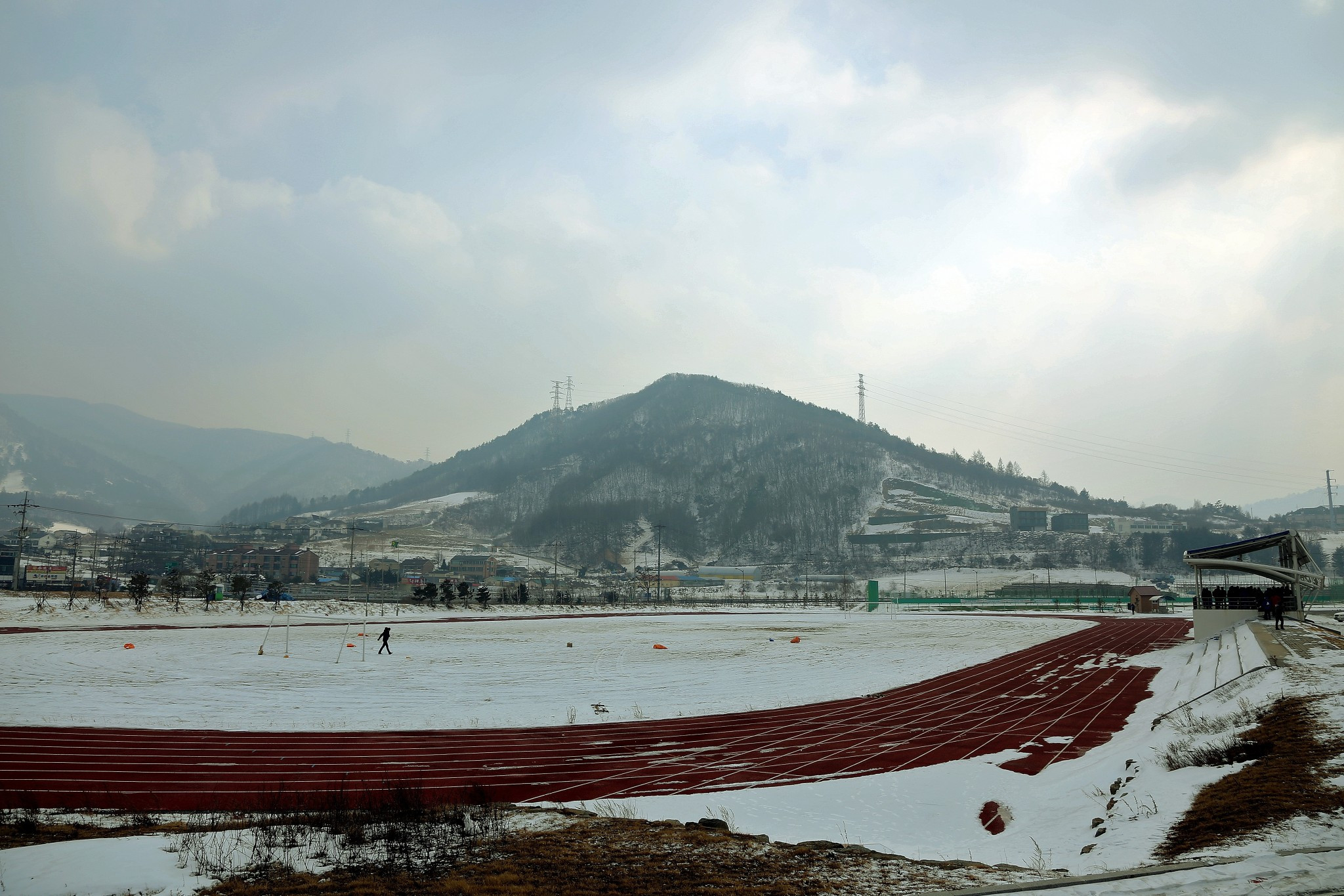 The proposed site of the Pyeongchang Olympic Stadium pictured on February 10 this year ©Getty Images