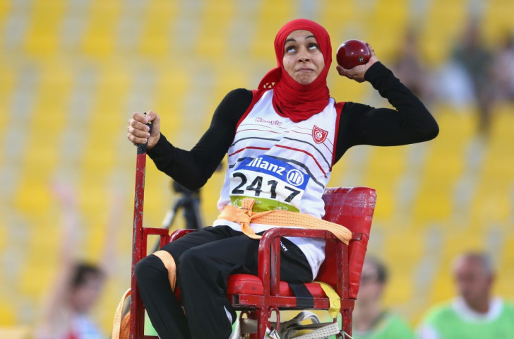 Maroua Ibrahmi completed a hat-trick of gold medals for Tunisia today