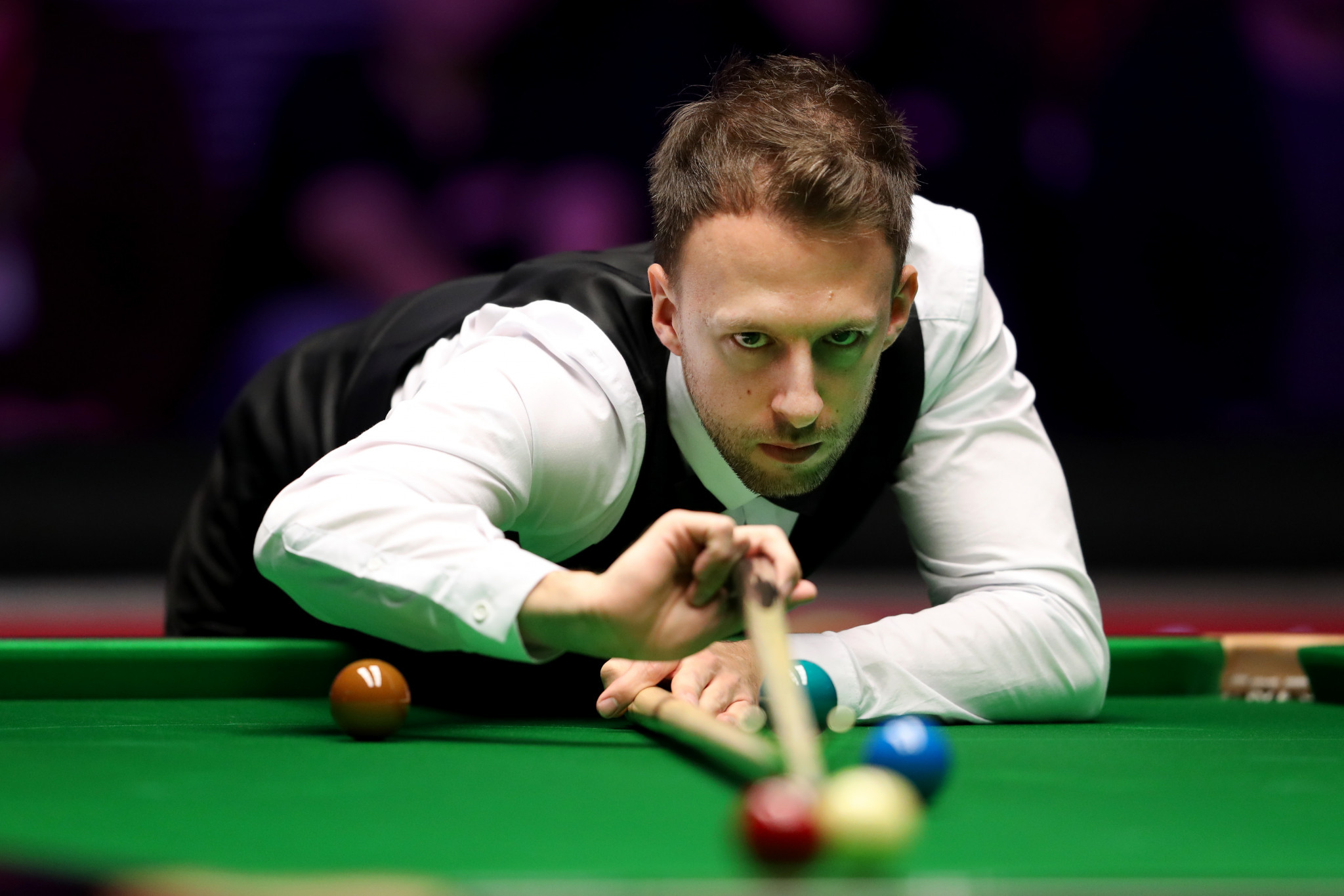 Judd Trump is level at 4-4 with Gary Wilson after the first session of their semi-final ©Getty Images