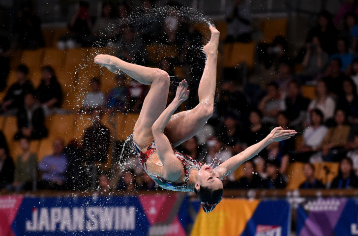 China competed in the free combination event at last month's FINA Artistic Swimming World Series event in Tokyo and will do so again when they host the latest leg, which starts in Beijing tomorrow ©Getty Images