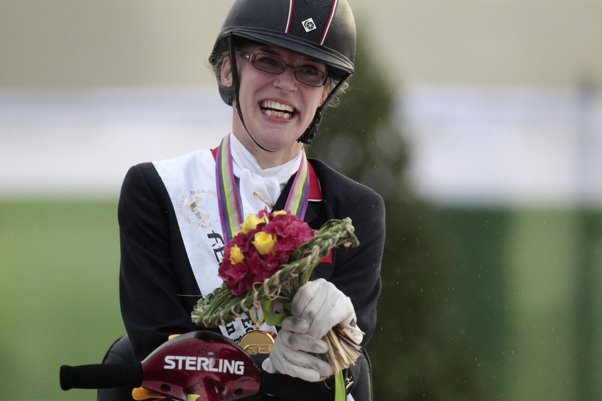 Britain's Paralympic dressage gold medallist Sophie Christiansen secured employment following London 2012 ©Getty Images