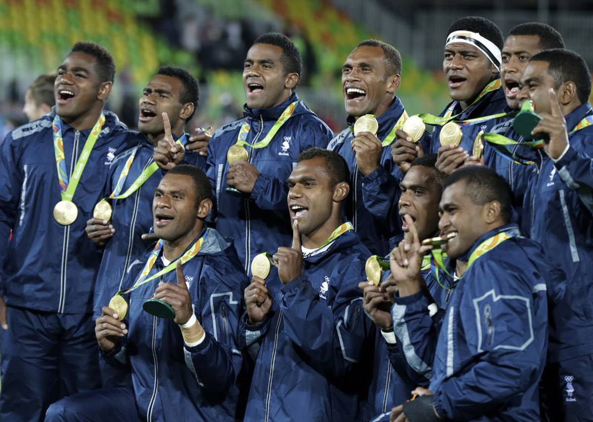 Under the Presidency of Joe Rodan Senior, Fiji won its first Olympic medal - a gold in rugby sevens at Rio 2016 ©Getty Images