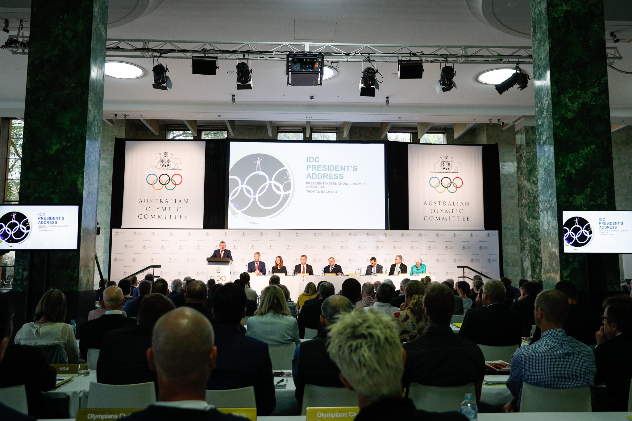 IOC President Thomas Bach told the audience at the Australian Olympic Committee Annual General Meeting he wanted to avoid a bid process where there were 