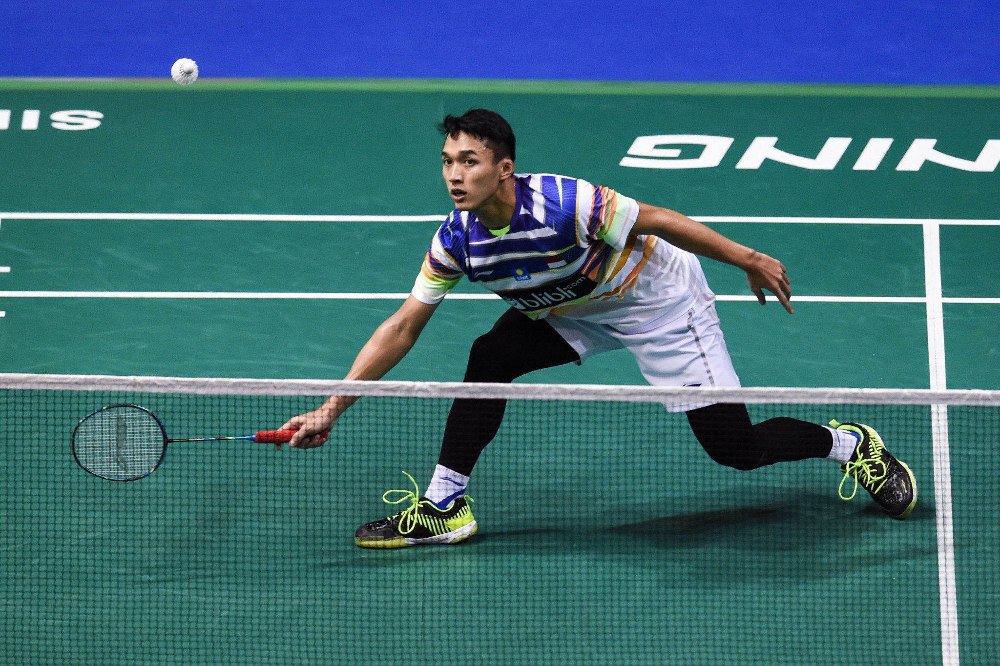 Third seed Jonatan Christie booked his place in the final with victory over Japan’s fifth-seeded Kanta Tsuneyama ©Getty Images