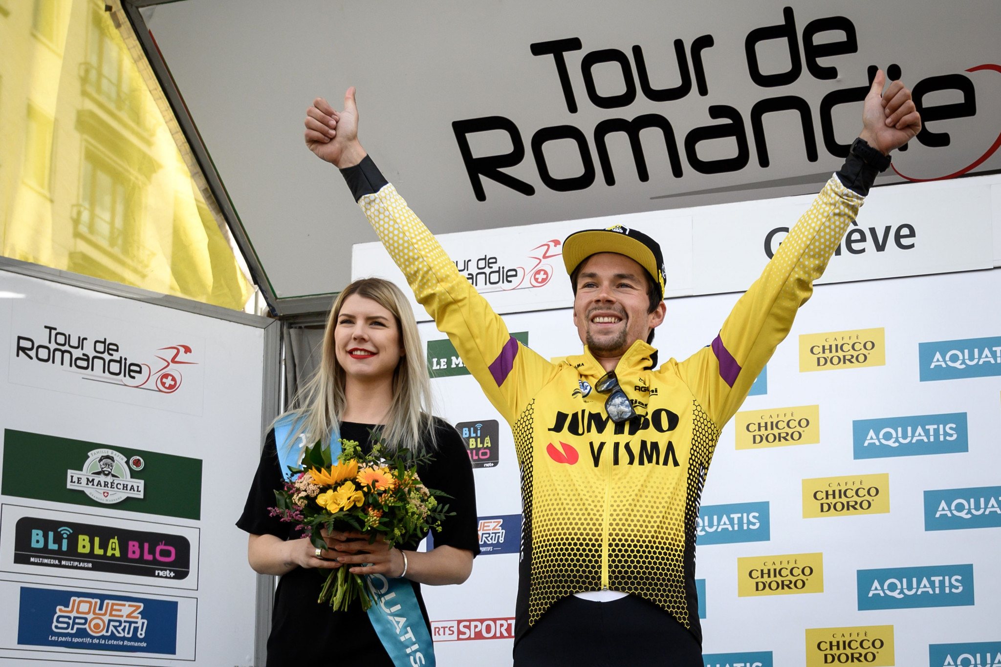 Slovenia's Primož Roglič sealed a second successive overall victory at the Tour de Romandie ©Getty Images