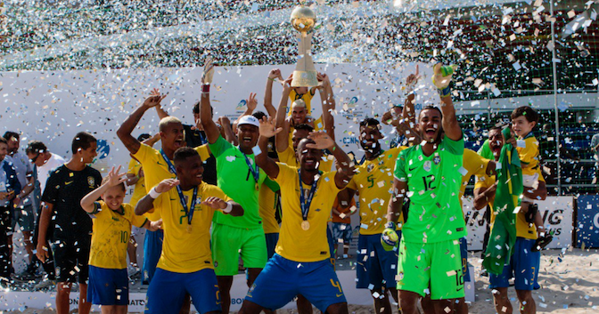 Brazil triumphed in the final of the CONMEBOL qualifier for the 2019 FIFA Beach Soccer World Cup ©Beach Soccer Worldwide