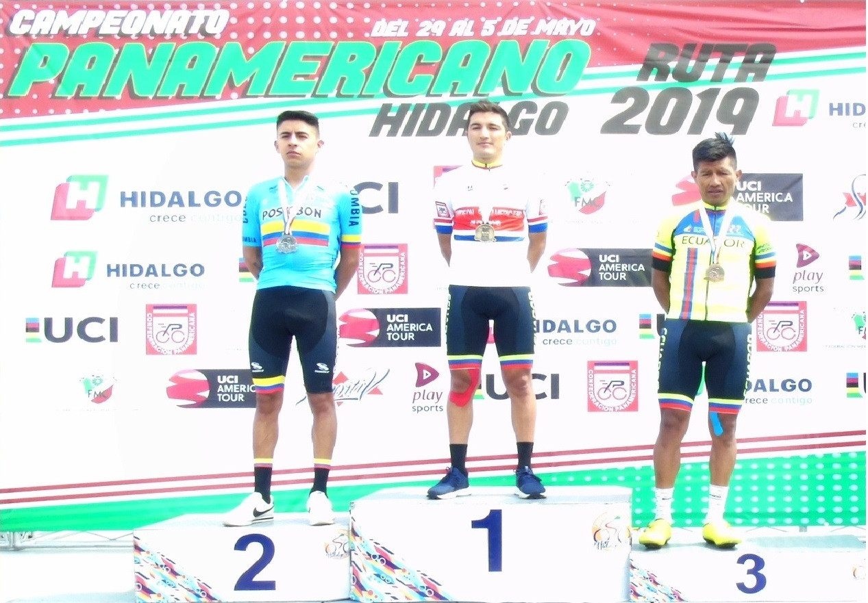 Ecuador’s Jefferson Albeiro Cepeda Hernández claimed victory in the men’s individual road race on the last day of competition at the Pan American Road Cycling Championships in Mexico ©COPACI