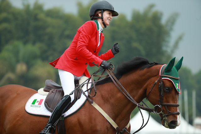 Lorenza O’Farrill was the standout performer for Mexico at the FEI Jumping Nations Cup in front of a home crowd ©FEI