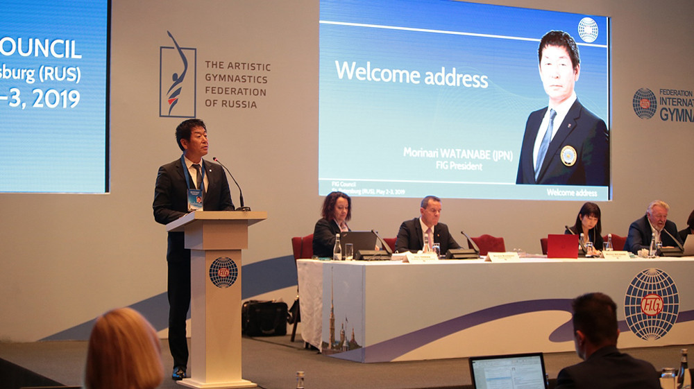 FIG President Morinari Watanabe said format changes would make it easier for countries to host World Championships ©FIG