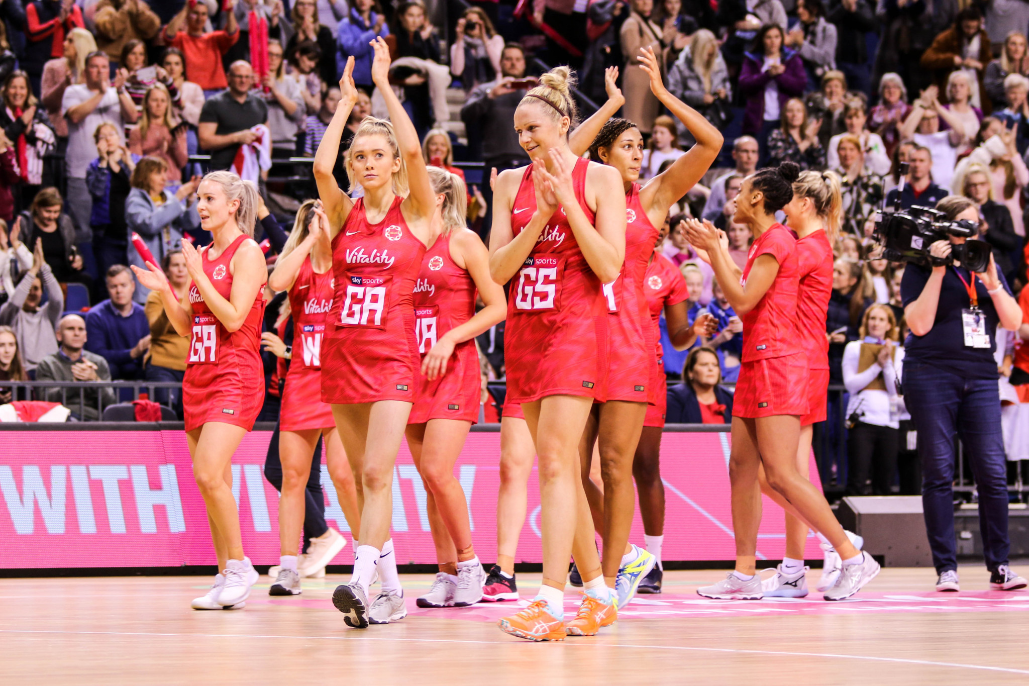 The Vitality Roses are preparing for the 2019 World Cup in Liverpool ©Eliza Morgan/England Netball
