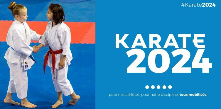A campaign called #Karate2024 was launched in March to try to convince Paris 2024 to change its mind and add the sport to the Olympic programme ©FFK