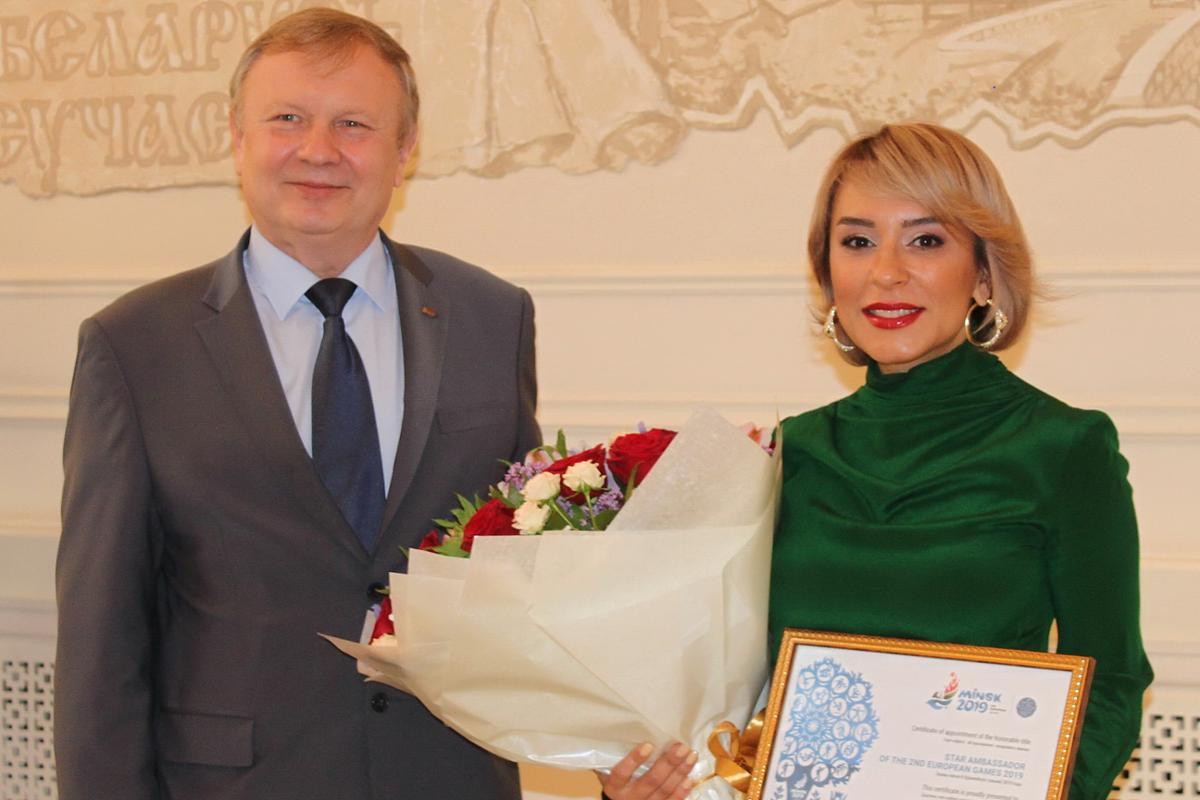 Azerbaijani singer Agaeva becomes Minsk 2019 star ambassador