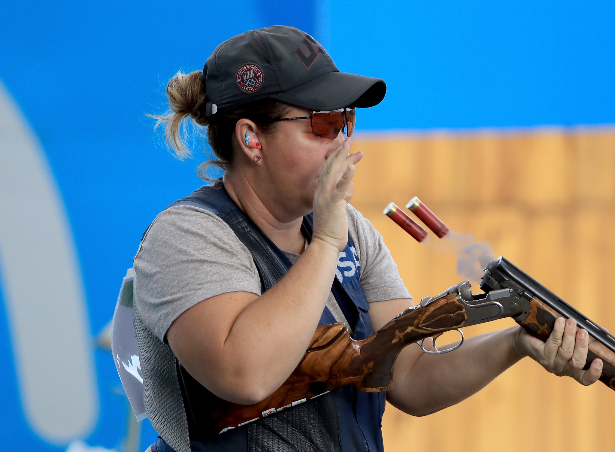 The United States' Kim Rhode will be aiming to defend her women's skeet title ©Getty Images