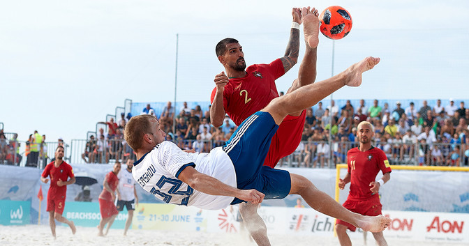 The best 16 men's teams in the European rankings will have the chance to fight for one of the four spots available at the 2019 ANOC World Beach Games ©Beach Soccer Worldwide