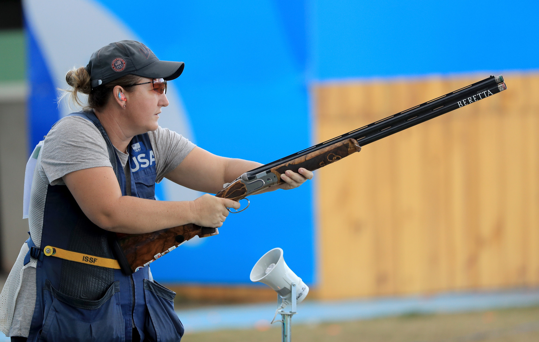 KIm Rhode of the United States made a steady start to the defence of her women's skeet title at the ISSF Shotgun World Cup in Changwon ©Getty Images