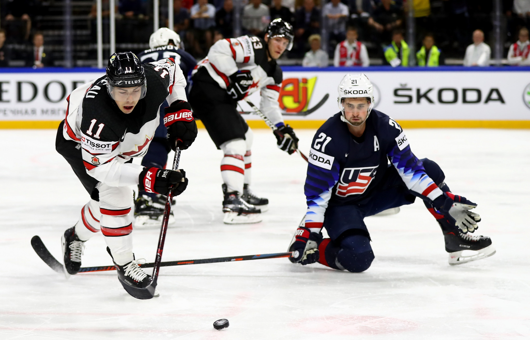 Canada were beaten 4-1 by the United States in last year's bronze medal game ©Getty Images