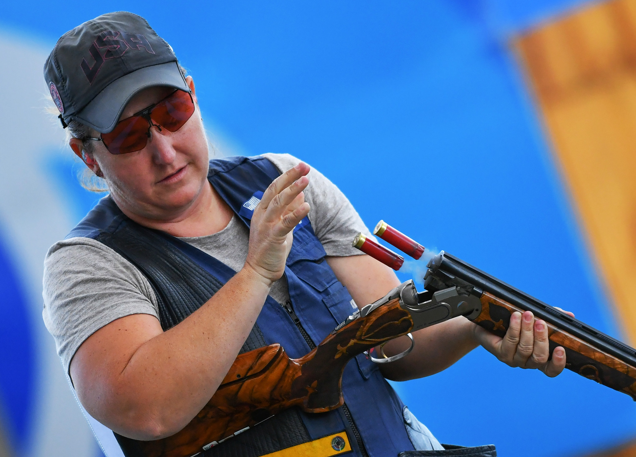 Kimberley Rhode won her third consecutive ISSF Shotgun World Cup women's skeet title in Changwon ©Getty Images