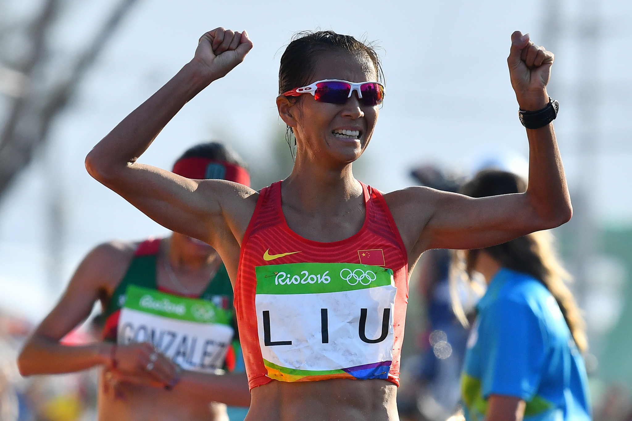 Chna's Rio 2016 champion Liu Hong needs a good result at tomorrow's IAAF Race Walking Challenge in Taicang to reach this year's World Championships in Doha ©Getty Images