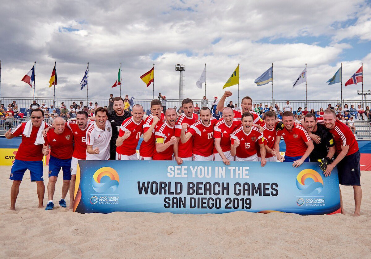 Italy, Russia, Spain and Switzerland secure ANOC World Beach Games beach soccer berths