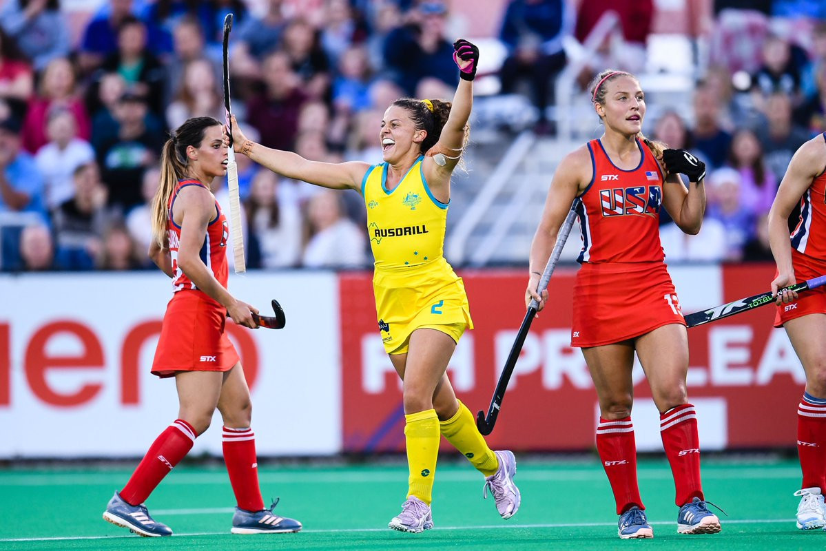 Australia boost chances of top-four FIH Pro League finish with victory over US