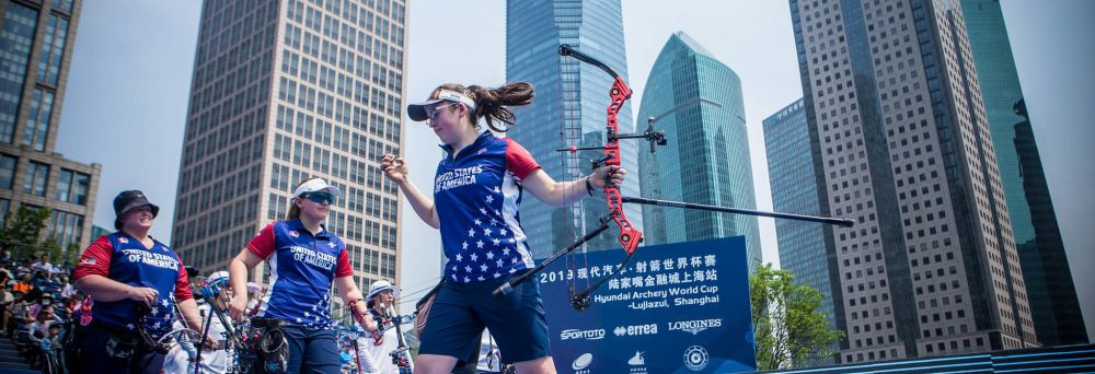 The United States secured a dramatic victory over South Korea in the compound women's team final after judges re-marked a shot following a tie-break ©World Archery