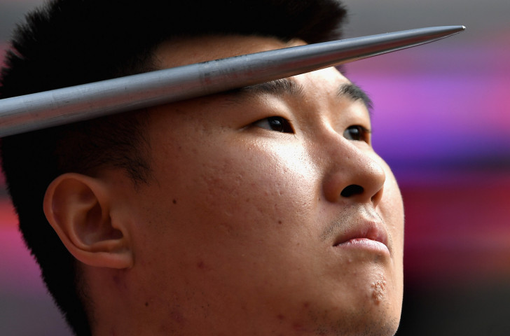 World champion Wang Yanzhang added the F34 javelin title to the versions he had won in the discus and shot the day before at the World Para Athletics Grand Prix in Beijing ©Getty Images