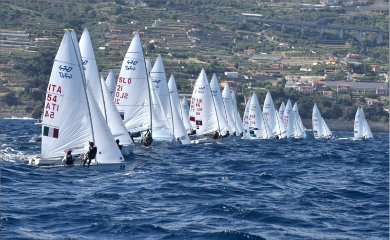 The 470 European Sailing Championship is taking place on Marina degli Aregai in Italy ©470 Olympic Sailing 