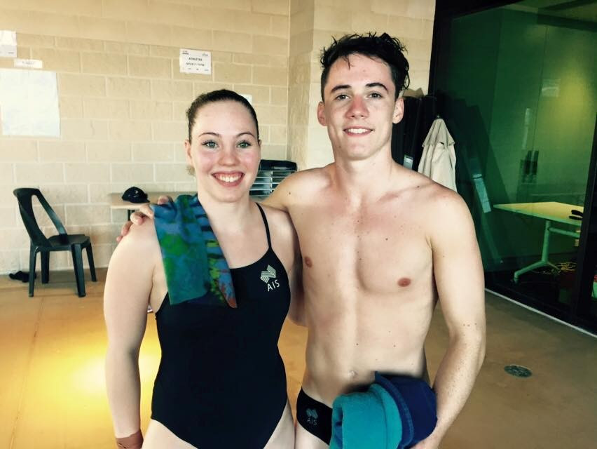 Lara Tarvit and Nicholas Jeffree won gold at the FINA Diving Grand Prix despite never having competed together before ©FINA/Facebook